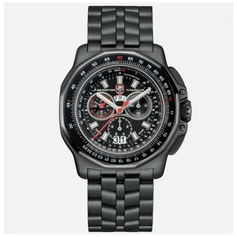 NEW Luminox F-22 Raptor Black Titanium Men's Quartz Watch XA.9272